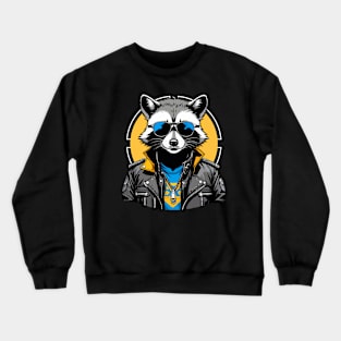 Cool Racoon Crewneck Sweatshirt